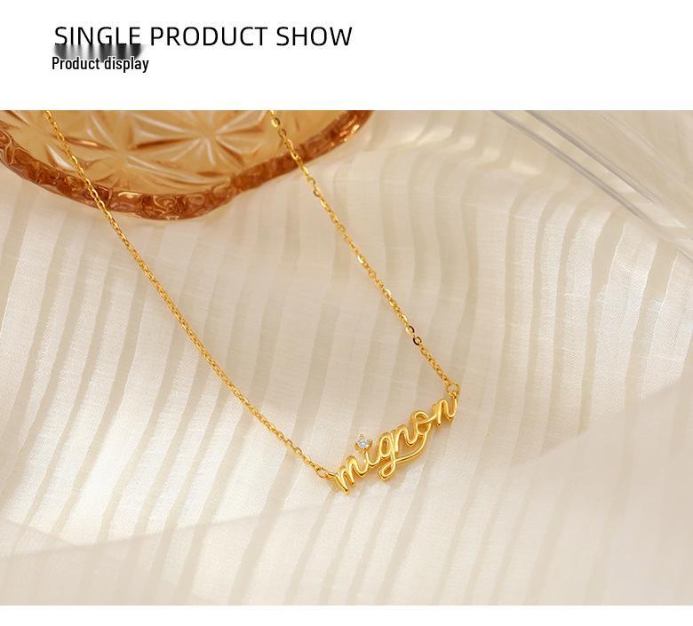 Banyan Tree Sterling Silver Initial Necklace - Elegant & Unique Clavicle Chain for Women