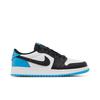 Air 1 Retro Low OG für Grundschüler 'UNC' (Unisex) Weiße / Dunkelpulverblaue / Schwarze Basketballschuhe für Kinder CZ0858 104