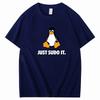 Just Sudo It Tshirt Funny For Unisex Linux Operating System Penguin Clothing Style Tops Short Sleeve Tshirts Summer Breathable Top