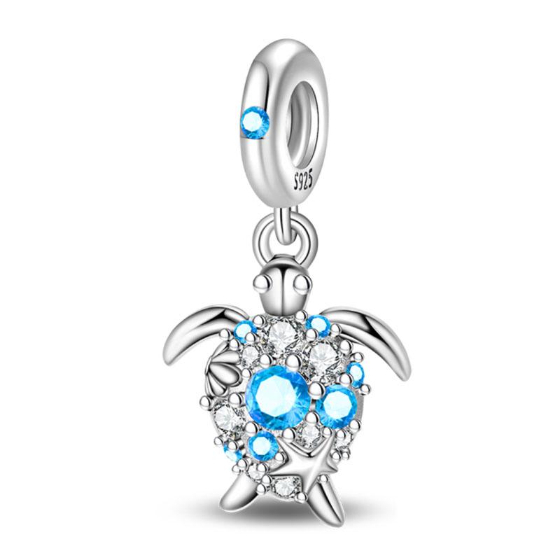 Ocean Trendy 925 Silver Dolphin Crab Boat Beach Charms Beads Fit 3mm Bracelets DIY Thoughtful Fine Jewelry Making Gifts