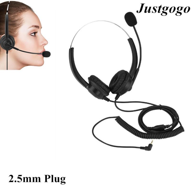 Call Center Headset Lossless Sound Call Center Headphones 360/° Rotary Earmuffs Call Center Headset Size : Dual 3.5mm