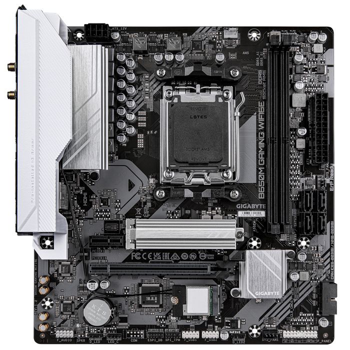 Carte mère - GIGABYTE - B650M GAMING WIFI6E - Socket AM5 - Wi-Fi 6E - Micro ATX