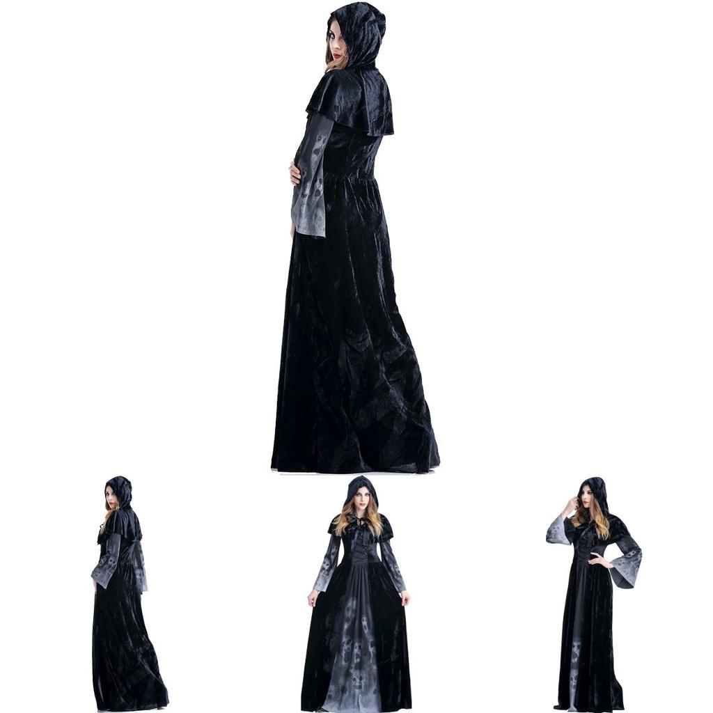 Stunning Gothic Witch Sorceress Costume For Women Featuring Exquisite Corset Style