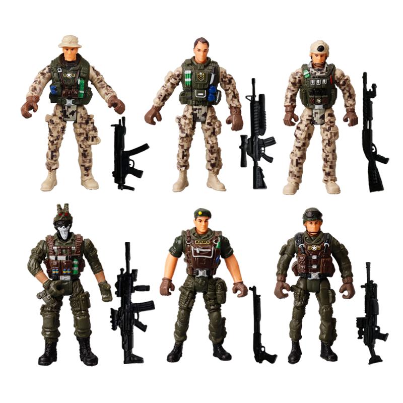 4inch Army Men Special Forces Soldiers Fireman Action Figures Playset Military Modle Toys For Kid Boy Christmas Lovely Gifts
