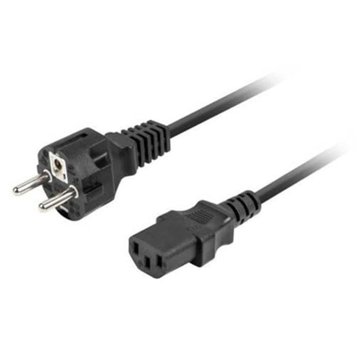 Câble d'alimentation - LANBERG - CA-C13C-15CC-0018-BK - Noir - 1,8 m - Garantie 2 ans
