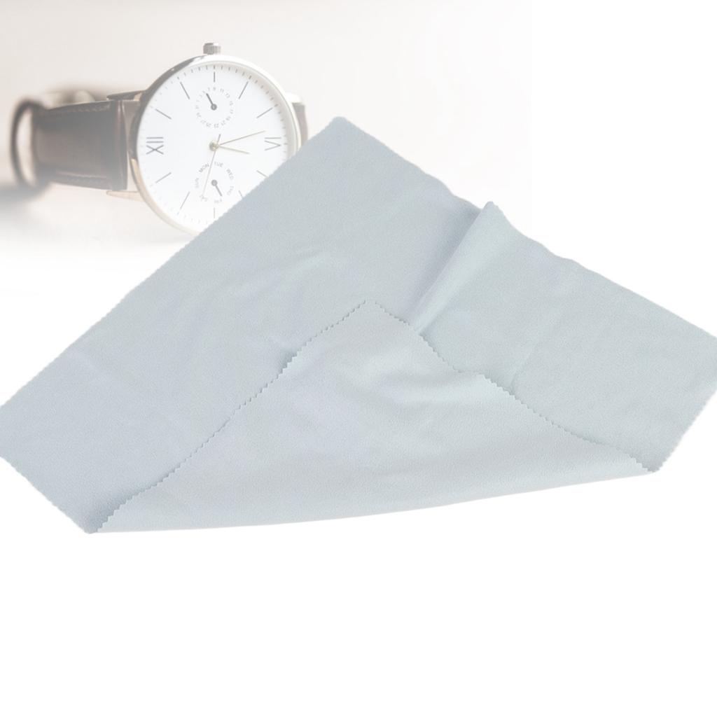 Watch Cleaning Polishing Cloth Wipe Watch Repair Tool for Watch Makers (Blue)