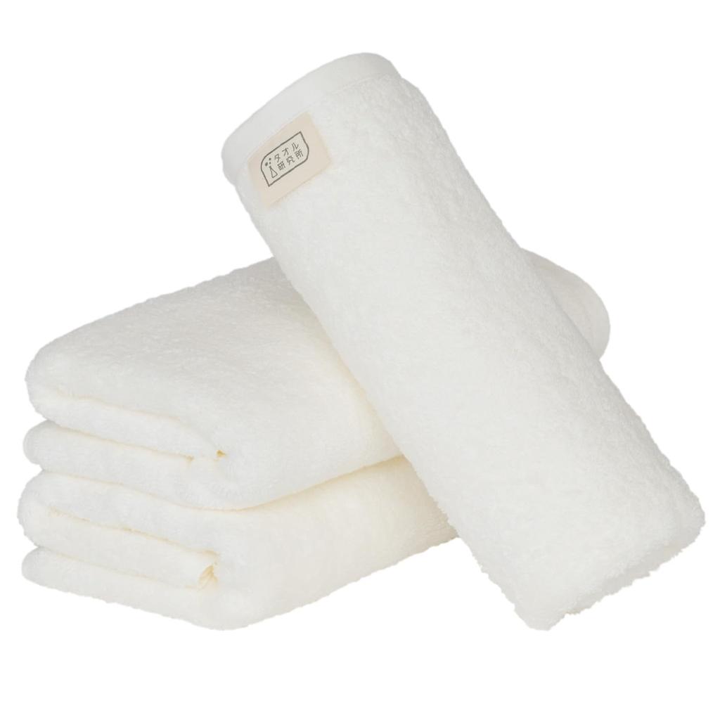 Ručník Laboratory Velká sada na obličej z JapanTechnology [Bohatý objem] #003 Ručníky, Bílý, 3, Hotelová kvalita, Silný, Nadýchaný, Vysoká savost, Odolný, 100%