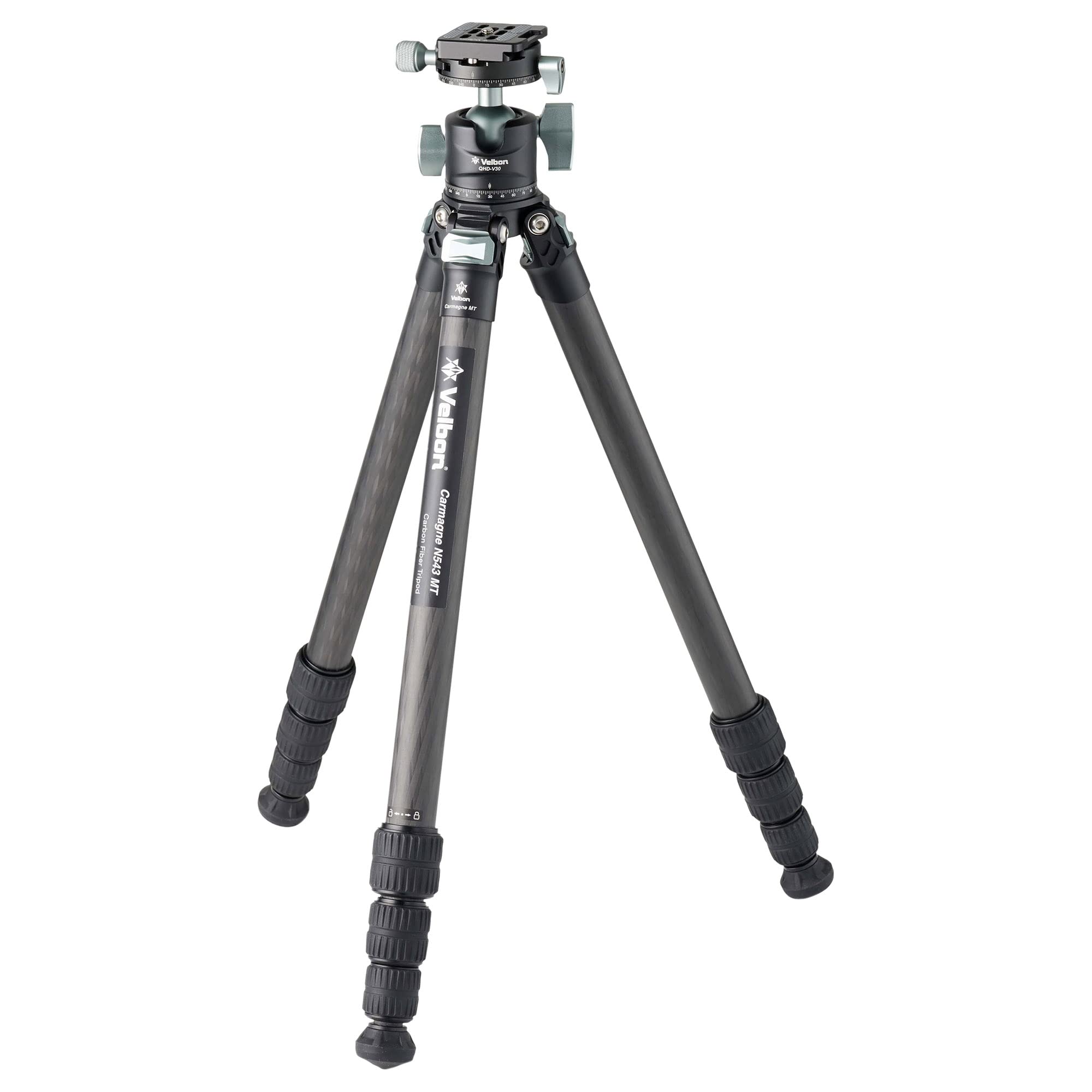 

Velbon Medium Carbon Tripod 4 Tier Carmagne N543 MT AZ Leg Compatible Shoe Included Free Head Set 10 Layer Carbon Legs Black Diameter Approx. 25.5mm чорний