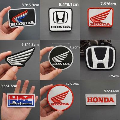 Motorcycle Logo Embroidered Cloth Sticker Clothing Hole Patch Decal For Honda HRC CBR CB400 CB650 CBR25ORR CRF SH3O0 NC75O