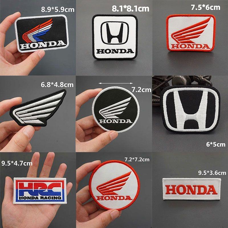 Honda Motorcycle Logo Embroidered Cloth Sticker Clothing Hole Patch Decal For Honda HRC CBR CB400 CB650 CBR25ORR CRF SH3O0 NC75O