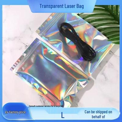 Iridescent Laser Self-Sealing Bag for Mobile Cases & Jewelry