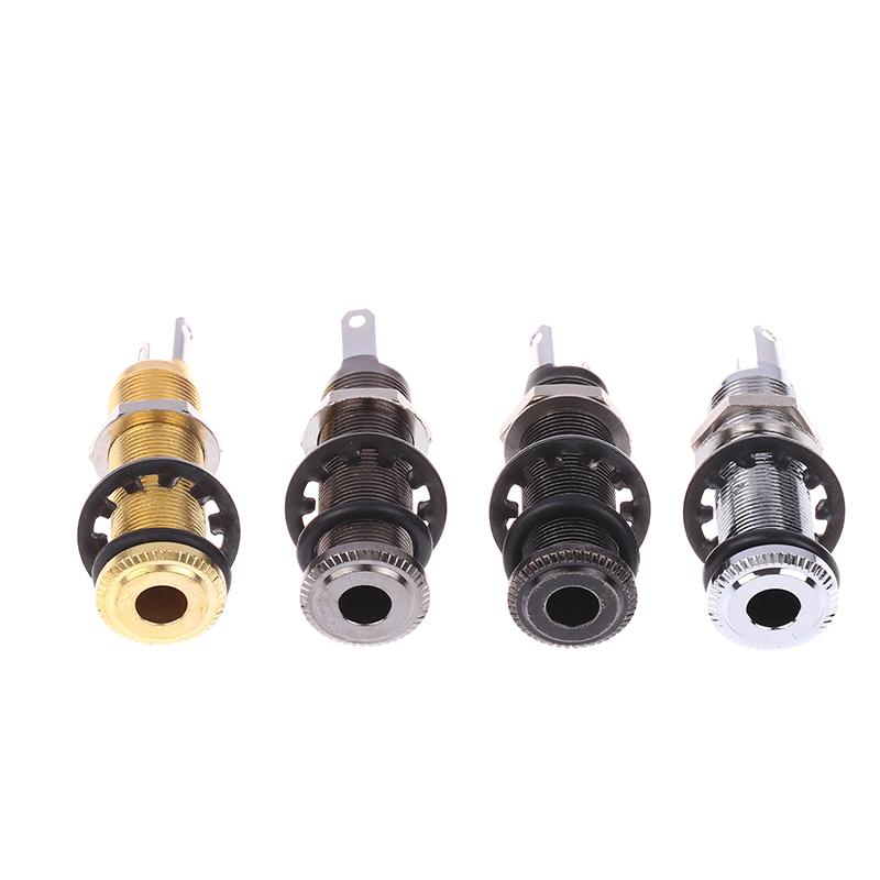 Threaded Cylinder Jack Pickup Plug Sockets For Electric Guitar Accessories Parts