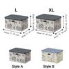 Folding Clothes Quilts Storage Box Oxford Fabric Sundries Organizer Car Storage Container  Toys