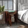 Nightstands with Metal Legs Smoked Oak Finish 40 X 30 X 50 Cm