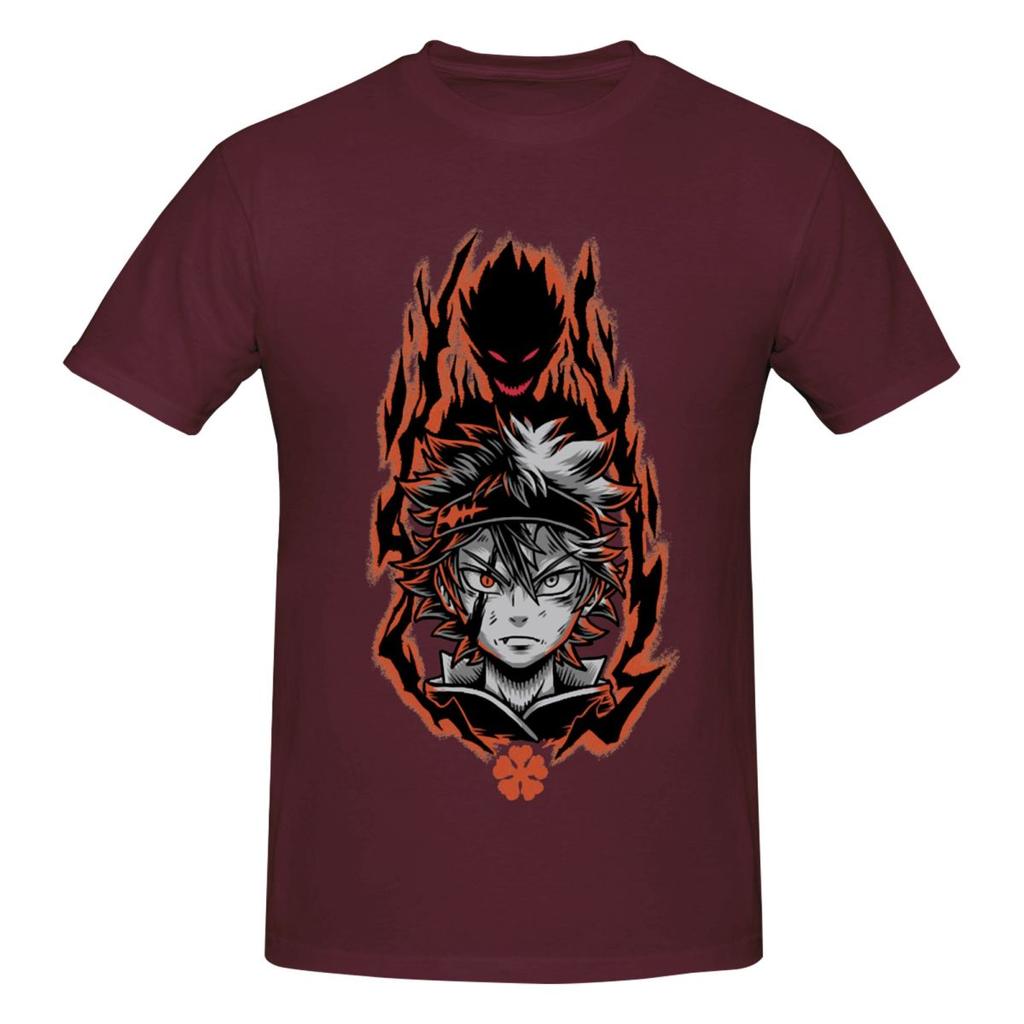 Unisex Black Clover Asta Anime Trendy T Shirt Vintage Plus Size Cotton Sleeve Shirt Unisex