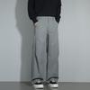 American casual pants trendy brand ruffian handsome pleated and thin design casual pants retro solid color versatile straight wide-leg pants