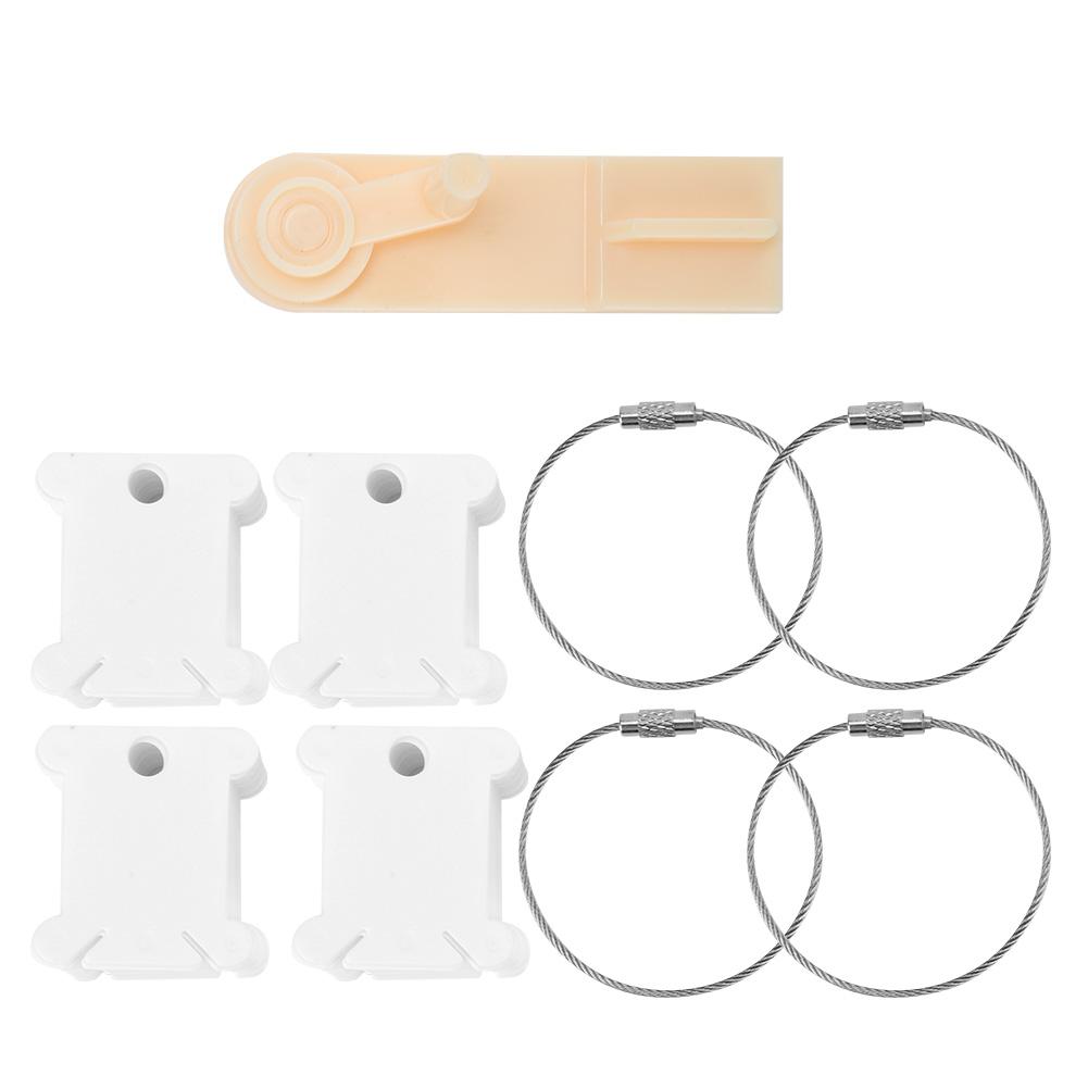 Plastic Floss Bobbin Set CrossStitch Embroidery Thread Management Tool Manual Winding White