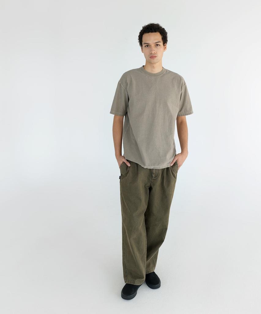 THISISNEVERTHAT Double Pleated Wide Pant Dark Olive