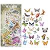 60-Piece Vintage Botanical Sticker Pack, Retro Plant Designs for Handmade Decoration & Journaling