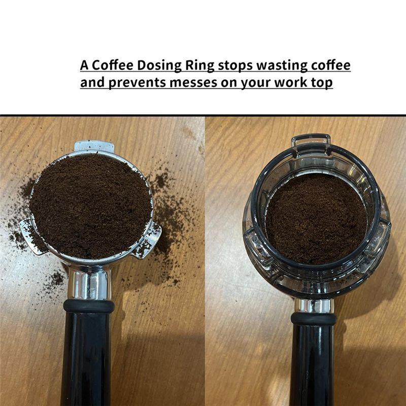 AEE4-54Mm Espresso Dosing Funnel And Puck Screen Set For Breville Barista Portafilters 8Series Barista And Bambino Espresso