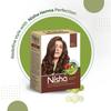 Nisha Natural Henna Powder Hair Colour Dark Brown Semi-Permanent Herbal Dye For Silky Shiny Hair Men Women 60 g Pack Of 2