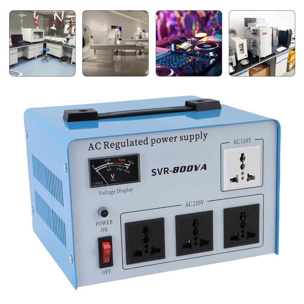 800W Automatic Voltage Regulator Single Phase Voltage Stabilizer for Computers Smartphones Photography Equipment