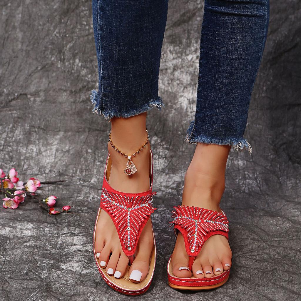 Summer Platform Sandals Women Thick-soled Comfortable Slippers Casual Flat Buckle Slides Eva Soft Sole Ladies Beach Footwear