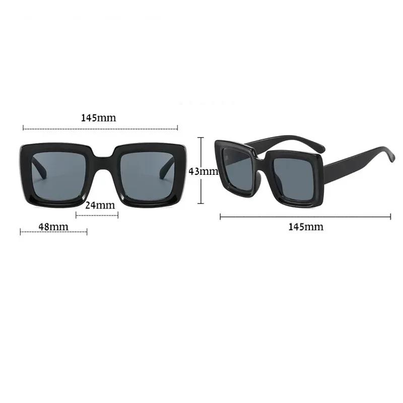 Punk  Square Sunglasses Women Men Trends Multicolor Sun Glasses Female Steampunk Shades Uv400 Fashion Eyewear