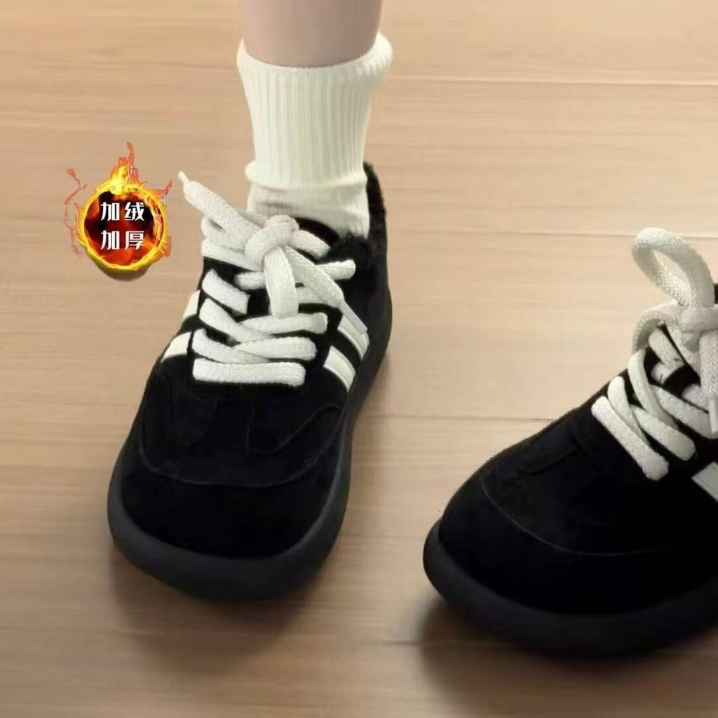 Big head bread shoes 22 autumn and winter new niche thick-soled heightened moral training shoes ugly cute casual board shoes