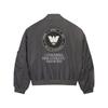 Men's Adidas x Willy Chavarria Satin Bomber 'Grey'