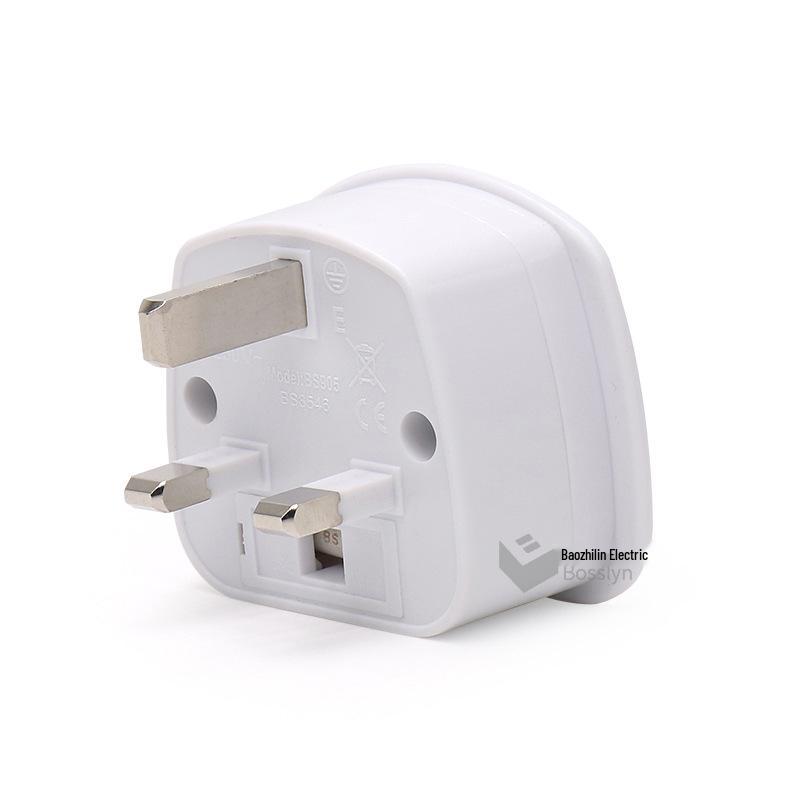 10A British to Chinese 3-Pin Plug Converter