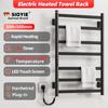 SIOYIE Electric Heated Towel Rack, Towel Warmer with Timer, Smart Bathroom Radiator, Wall-Mounted Heater, Towel Dryer