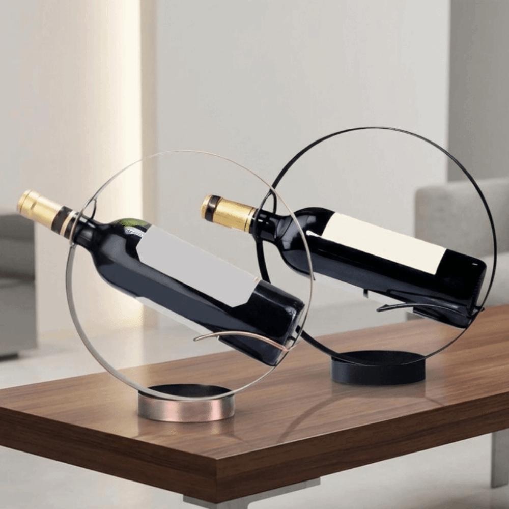 Single Red Wine Rack Freestanding Wine Bottle Rack Creative Red Wine Display Rack  Kitchen