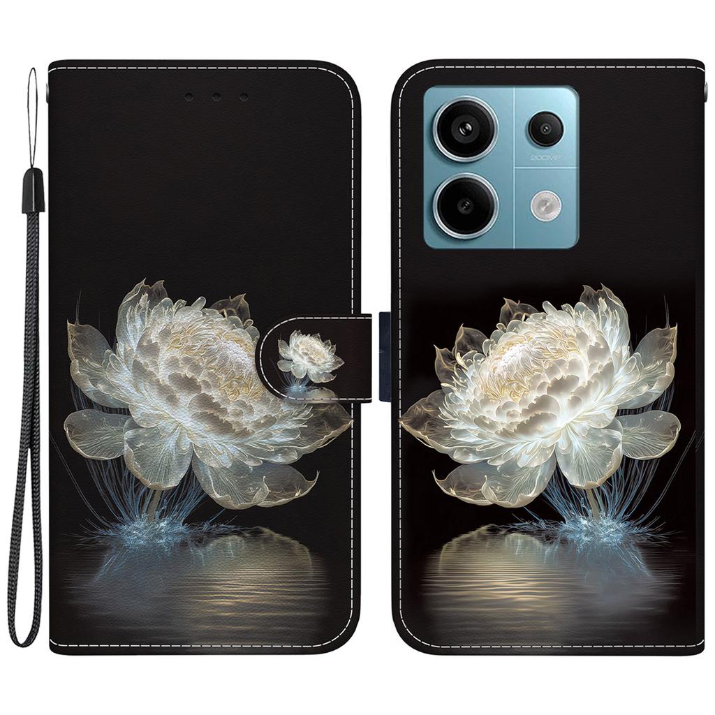 For Xiaomi Redmi Note 13 Pro 5G/Poco X6 5G Wallet Case Phone Leather Cover Pattern Printing