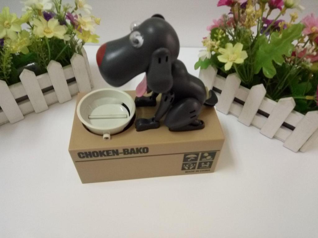 Greedy Dog Piggy Bank: Coin-Saving Toy for Kids - Electric Money-Stealing Puppy