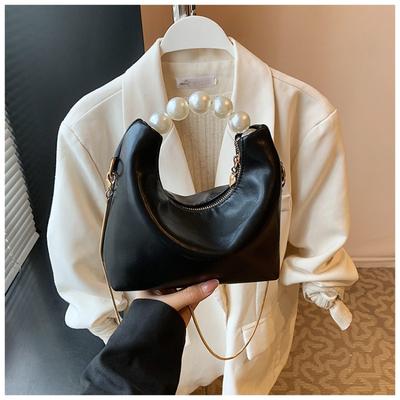 New Mini Chain Shoulder Women's Bag Summer Simple High-end Pearl Handbag Women's Messenger Bag