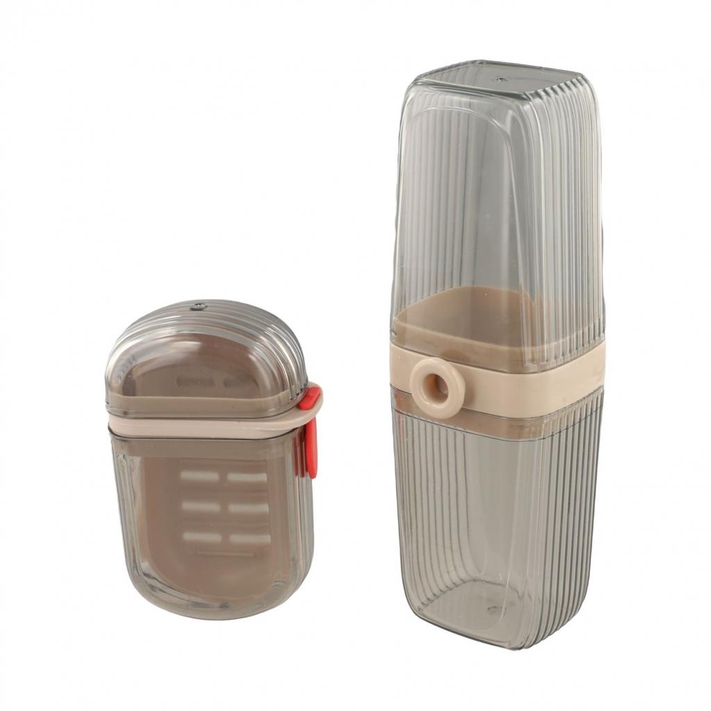 Portable Organizer Soap Dish Set Toothbrush Case Functional And Stylish