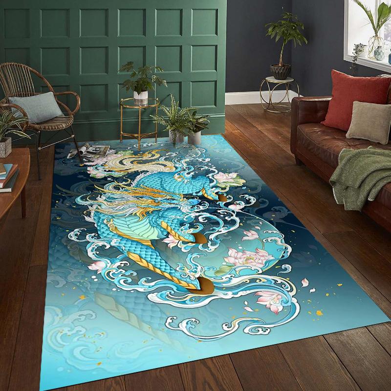 Japonské legendární koberce Tiger Home Decor Velké koberce do ložnice Čtvercové podložky Koberce Obývací pokoj Podložky na hraní pro děti Dárky k narozeninám