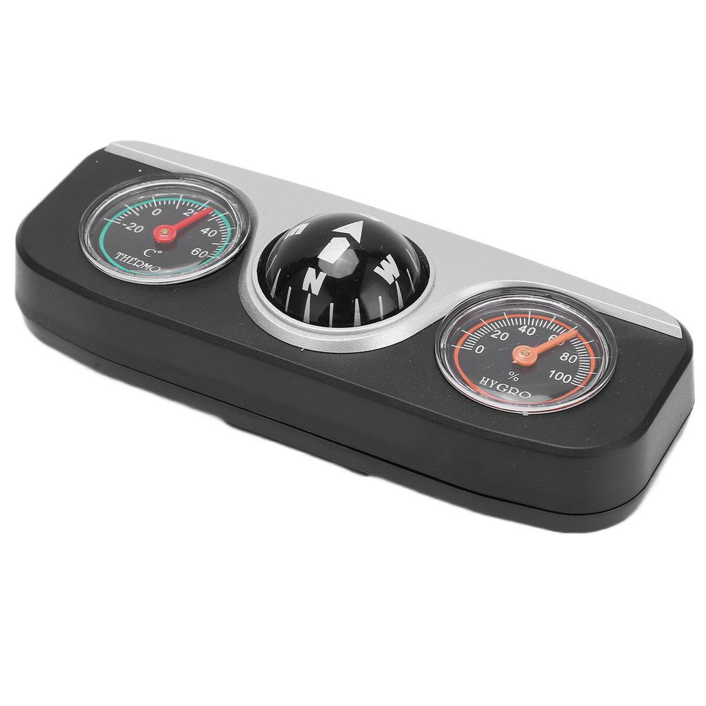 LC‑3 3 In 1 Car Navigation Dashboard Multifunctional Compass Thermometer Hygrometer Dashboard