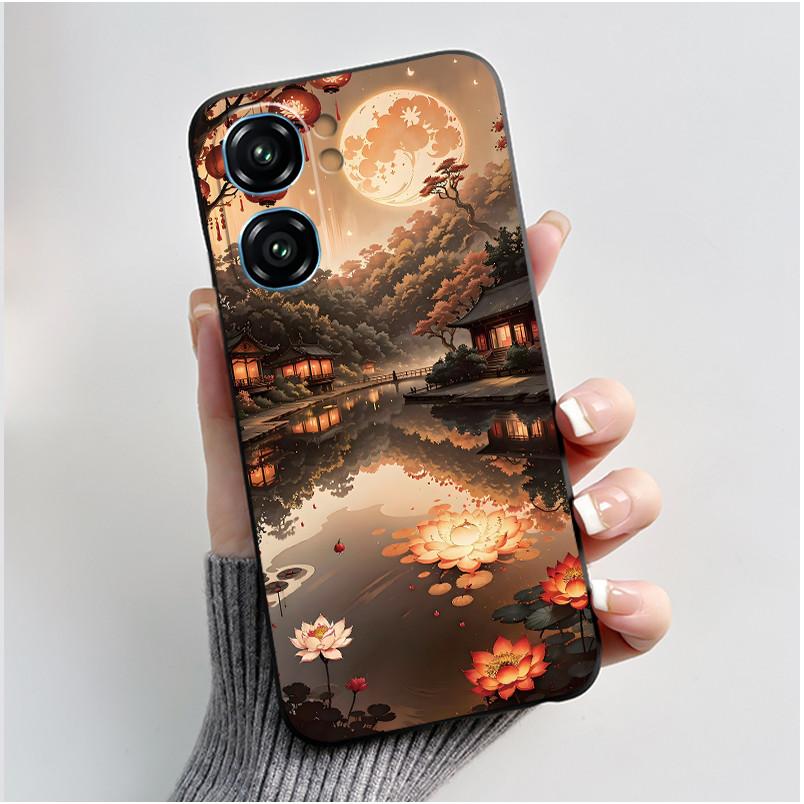 For Oukitel C58 Case Oukitel C58 Pro Cover Luxury Cute Love Rabbit Funny Pattern Black TPU Soft Silicone Protective Phone Case