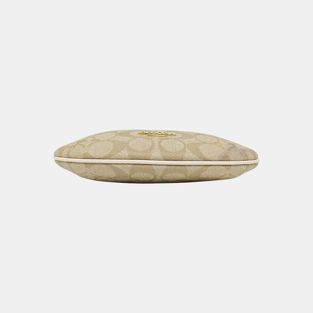 [Tweedehands] Payton 21 Klassieke Monogram Ritssluiting PVC Leer Halve Maan Schoudertas - Uitstekend #DDBKMQ