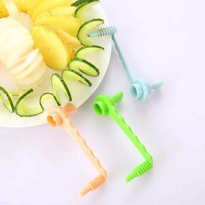 Manual Slicers DIY Creative Spiral Cutter Twisted Potato Chips Vegetable Carved Carrot Screw Slicer