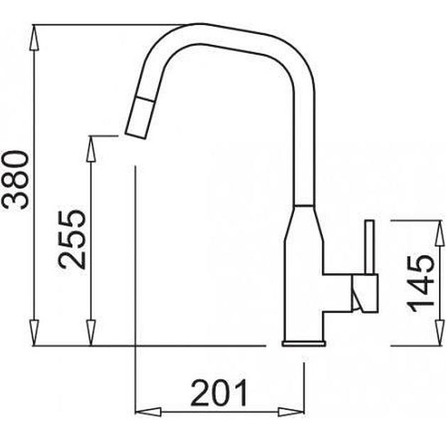 Смеситель Elleci Dora Plus G40 Nero Mgkdrp40