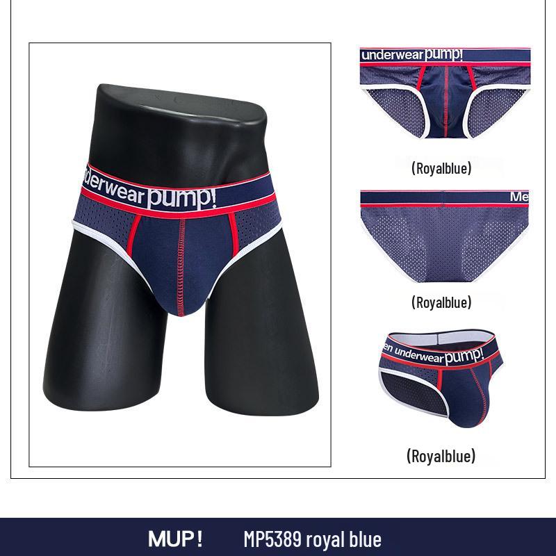 Trendy Low Rise Color Block Slim Fit Hip-Lifting Men's Sport Briefs