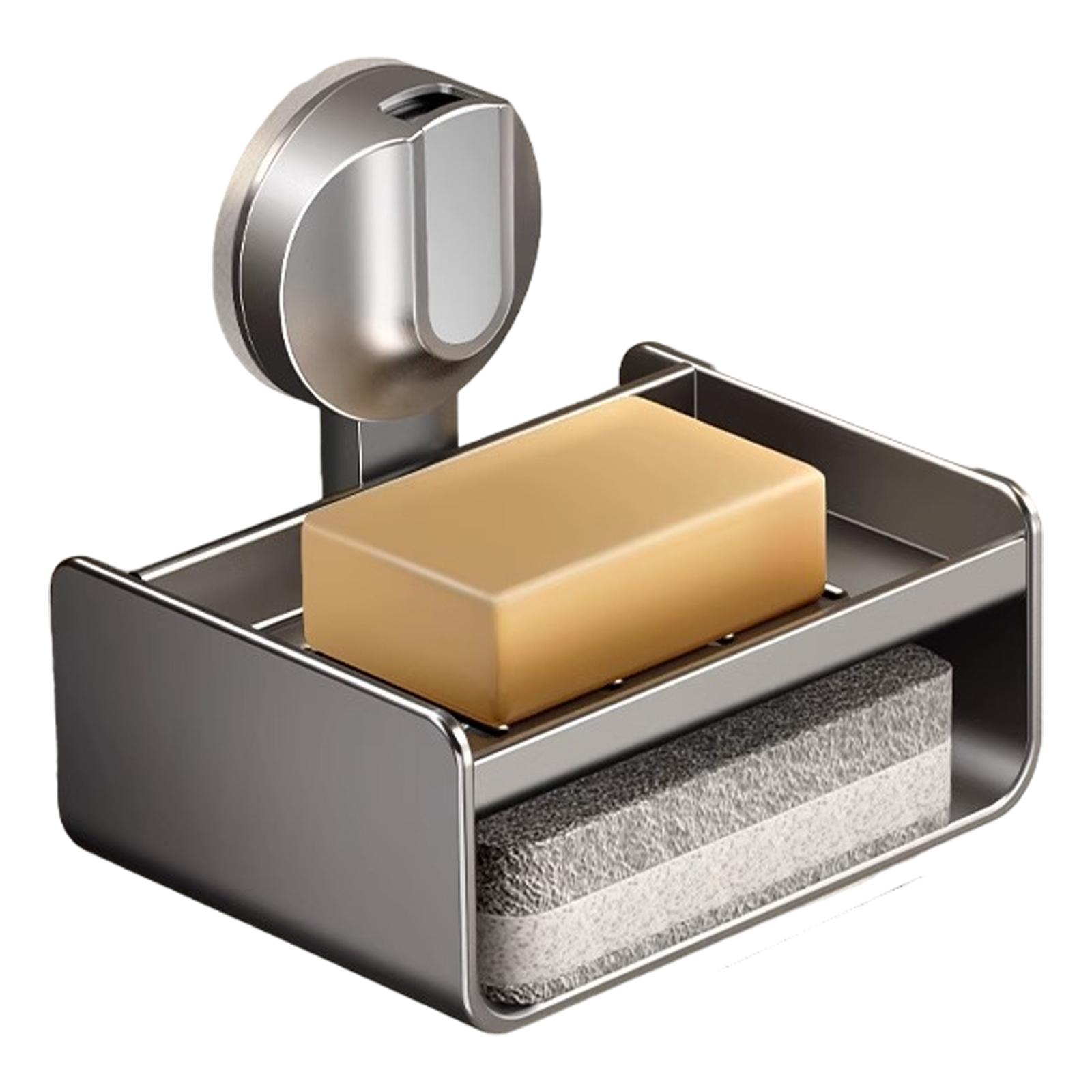 

Мыльница из углеродистой стали, держатель для мыла с вакуумной присоской, для хранения мыла в душе, ванной комнате, у раковины 1