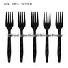 Set di stoviglie per festa di compleanno con fiocco bianco e nero: Include Tovaglia Monouso, Tovaglioli, Bicchieri, Piatti e Decorazioni.