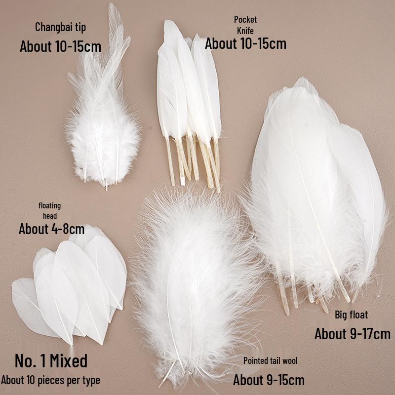White Feathers for DIY Handmade Clothing & Jewelry Accessories