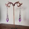 Retro Purple Victorian Gothic Halloween Earrings