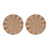Pack of 2 Table Mats With Scalloped Edge Practcial Fungus Brims Table Dishes Mat Stylish Palcemat for Dinning