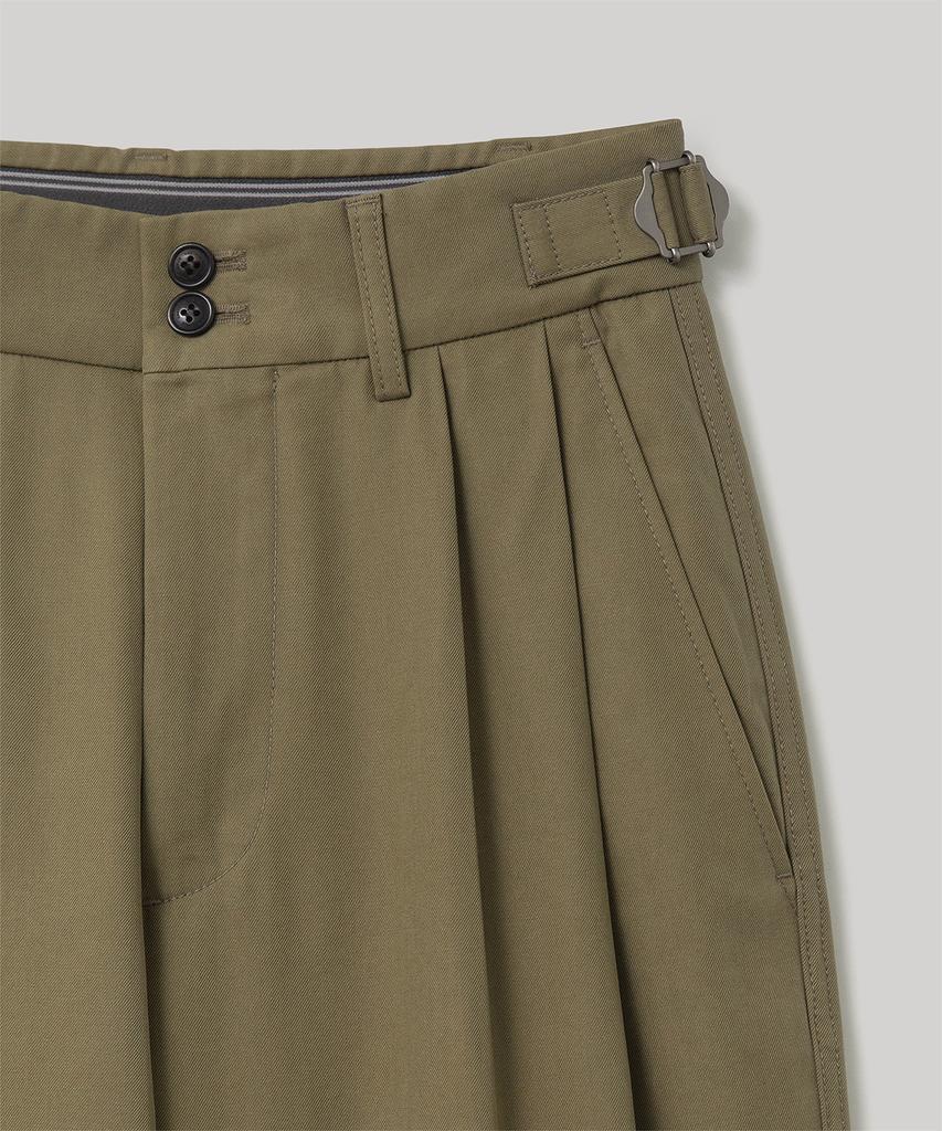 ANOTHER OFFICE WOMEN W. Santiago Chino Pants Flexible (Deep Khaki)